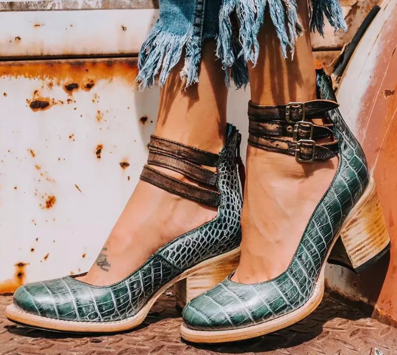 Margaret | Bequeme Klassische Riemchen-Heels