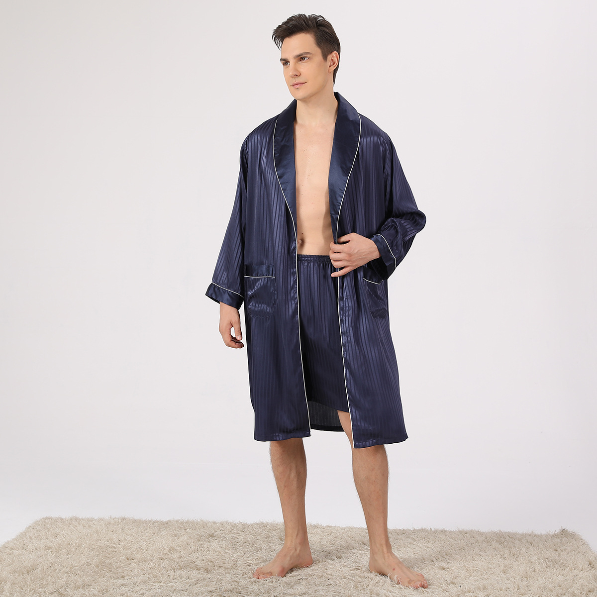 Camp Basel | Velorion Langer Kimono-Morgenmantel