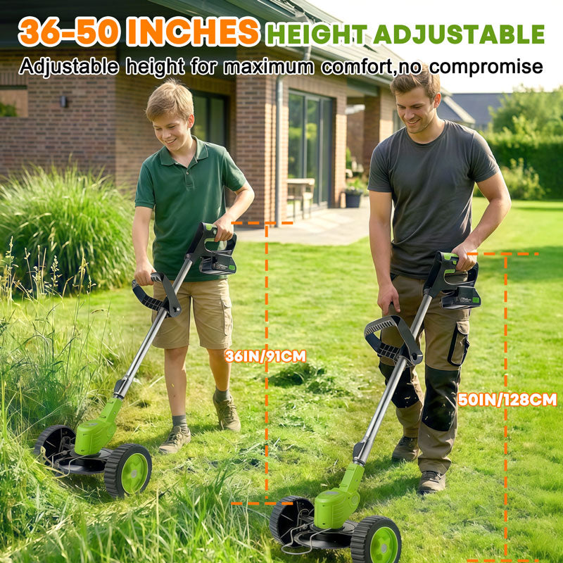 3 in 1 Kabelloser Rasentrimmer, Unkrautschneider und Kantenschneider