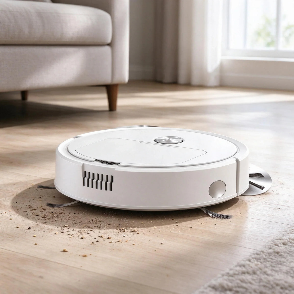 3-in-1-Saugroboter mit Wischfunktion, USB-Ladung und kabellosem Betrieb