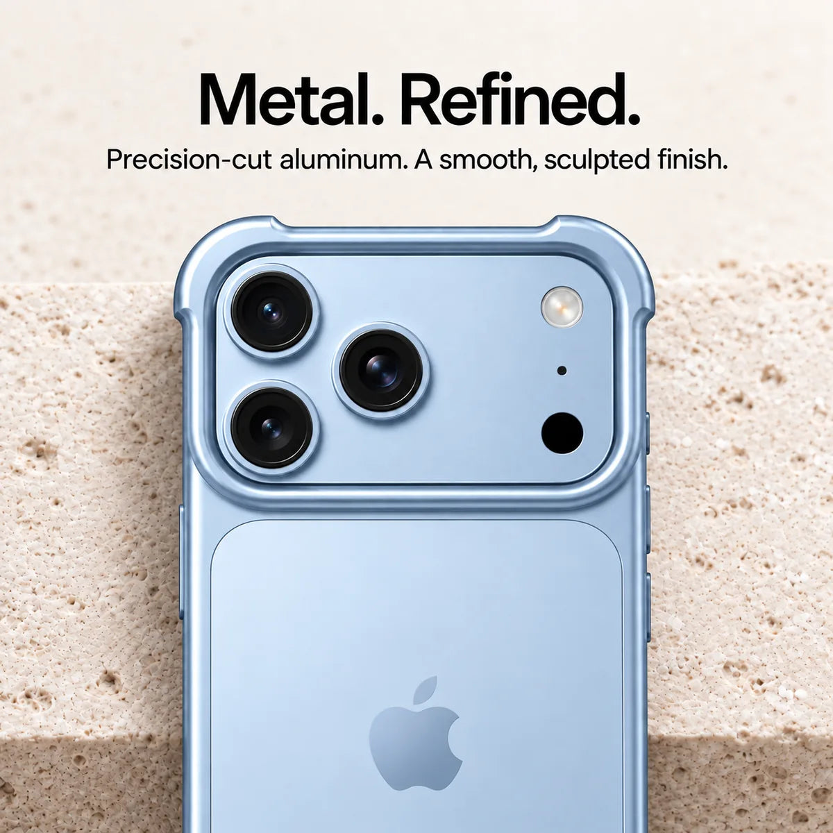 Schlanke Aluminium-iPhone-Bumper-Hülle – Stoßfeste Minimalistische Schutzhülle