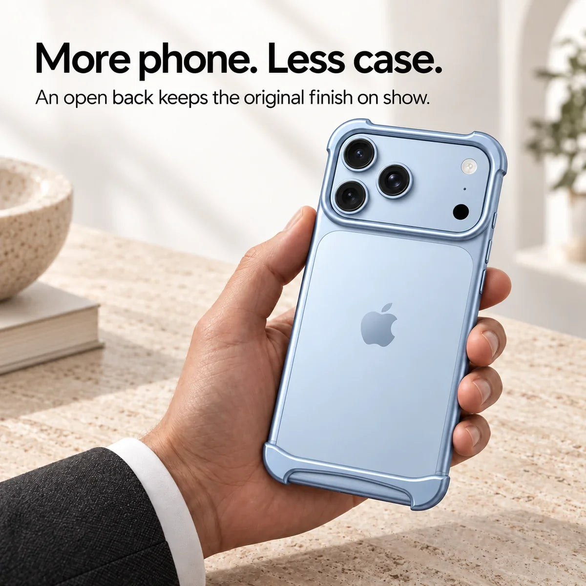Schlanke Aluminium-iPhone-Bumper-Hülle – Stoßfeste Minimalistische Schutzhülle