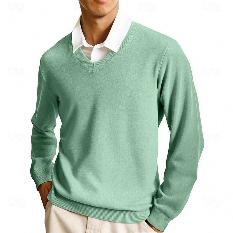 Raffinierter V-Ausschnitt Pullover