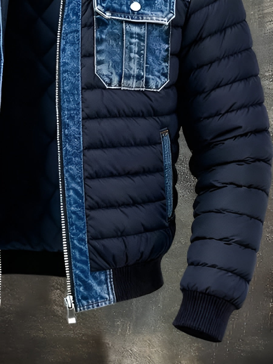 Thermo Denim-Hybridjacke