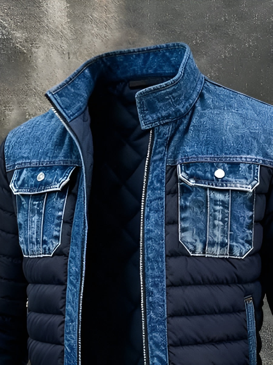 Thermo Denim-Hybridjacke