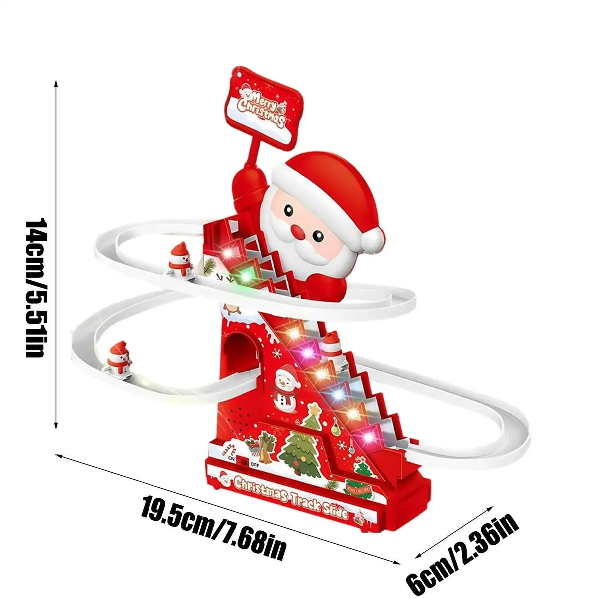 Weihnachts-Weihnachtsmann-Rutsche Achterbahn Spaß