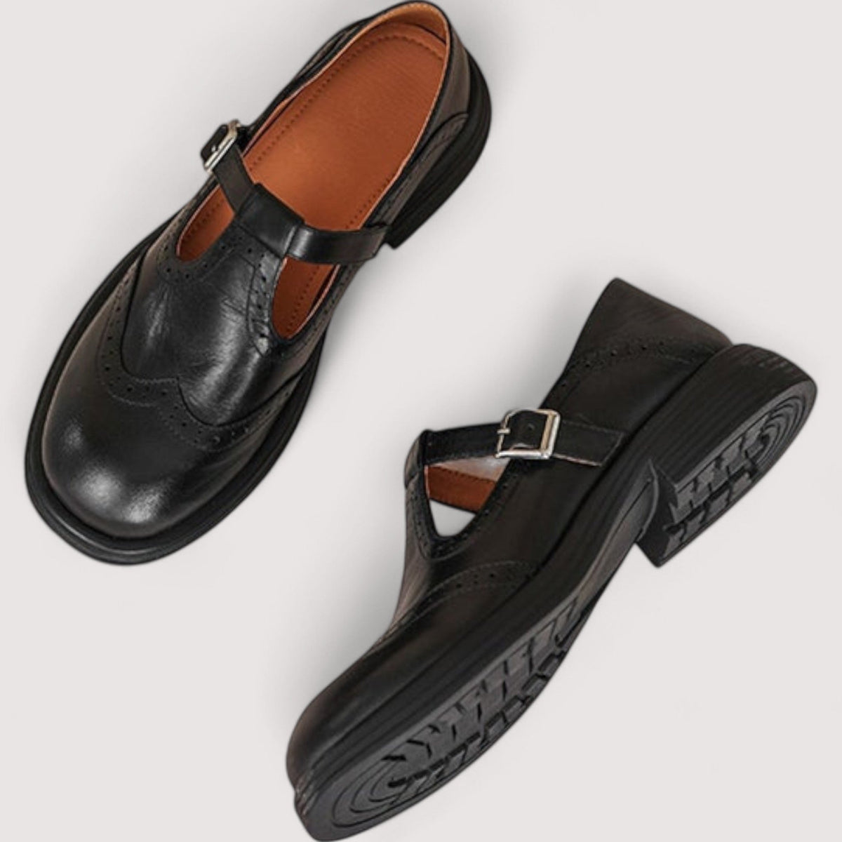 Orthopädische Leder-Flats