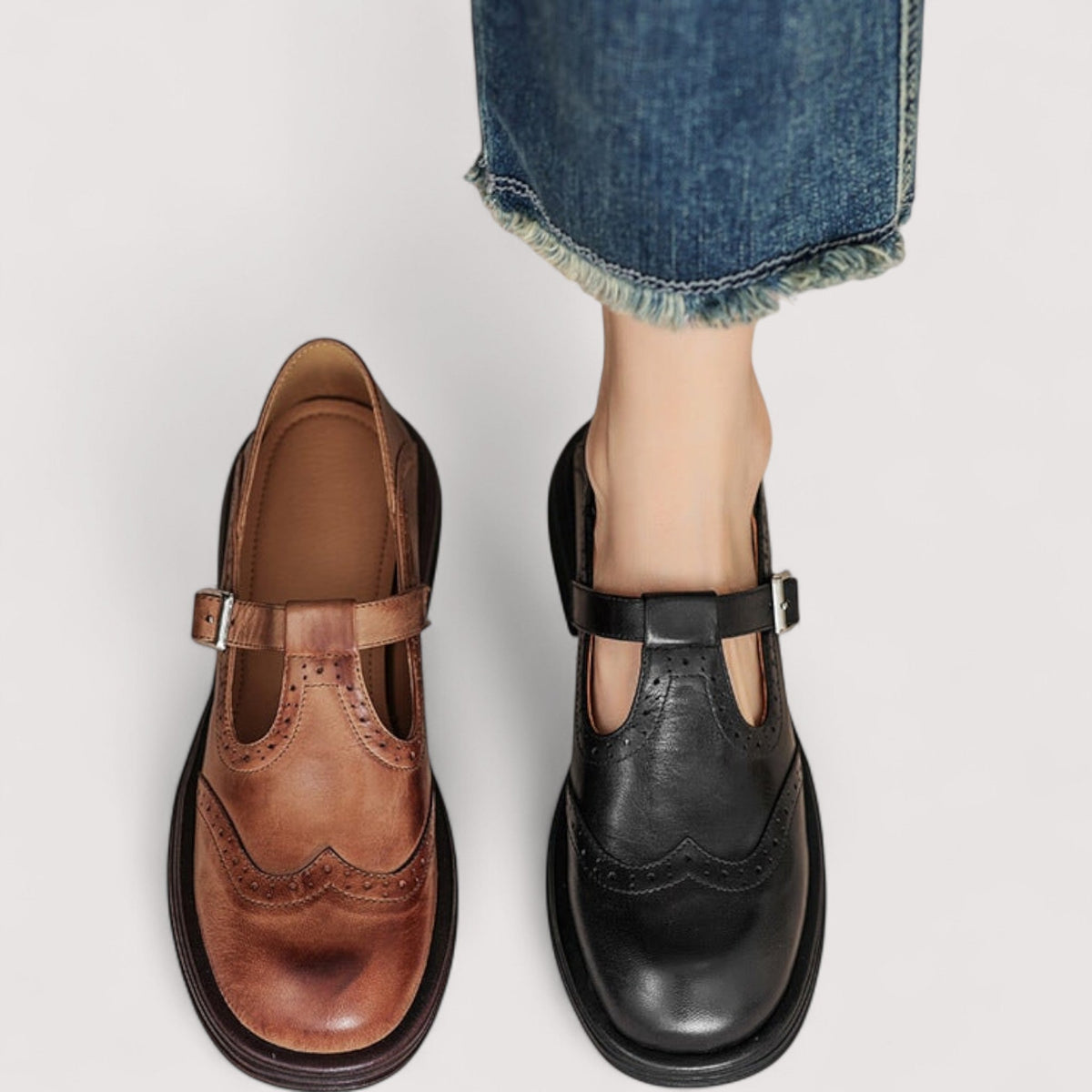 Orthopädische Leder-Flats