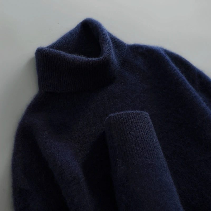 Rollkragenpullover aus Merinowolle für Damen