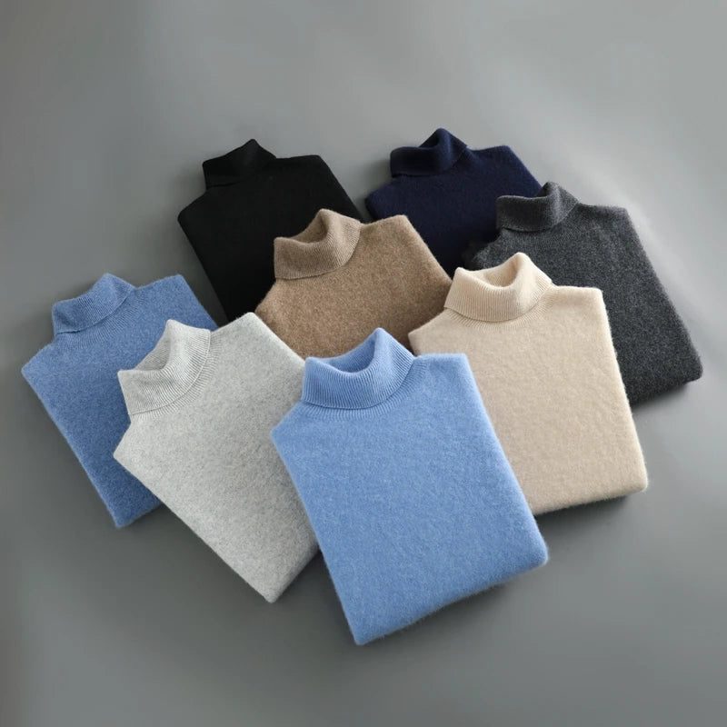 Rollkragenpullover aus Merinowolle für Damen