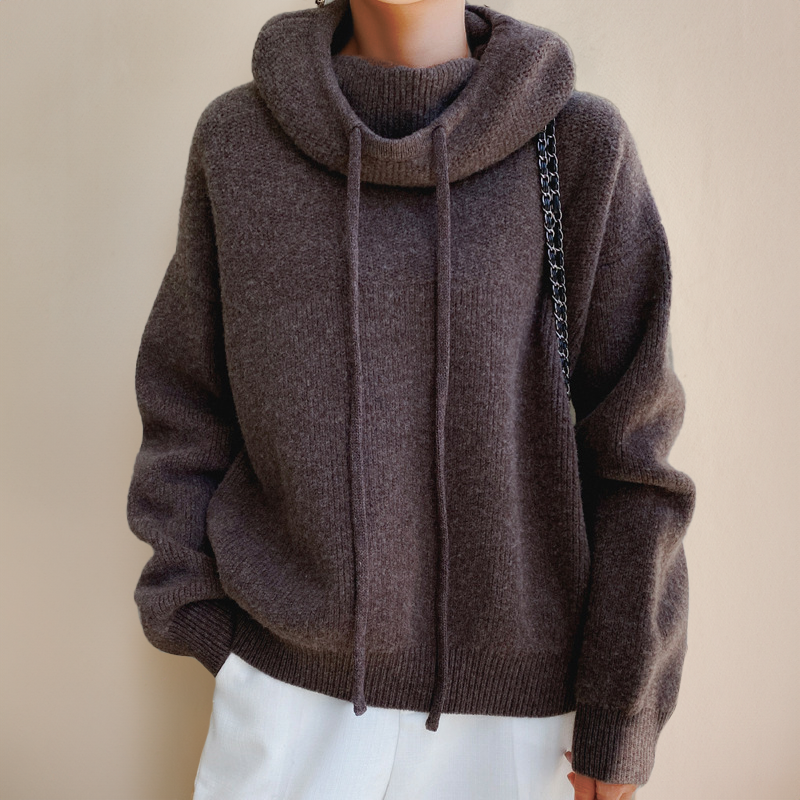 Merinowolle Damen Rollkragenpulli