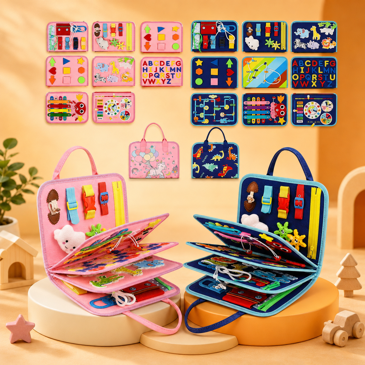 Montessori Busy Board - Verbesserte Edition