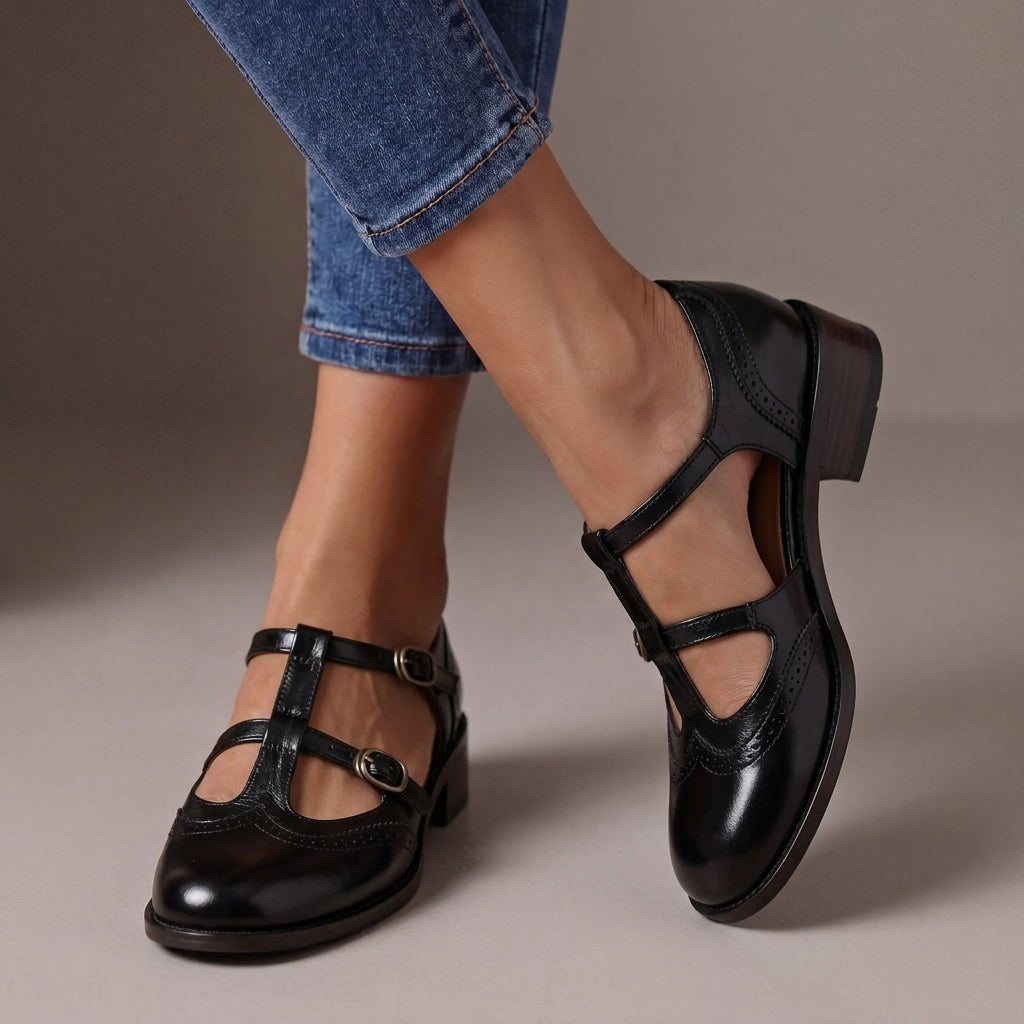 Lucinda Leder Brogue Mary Janes