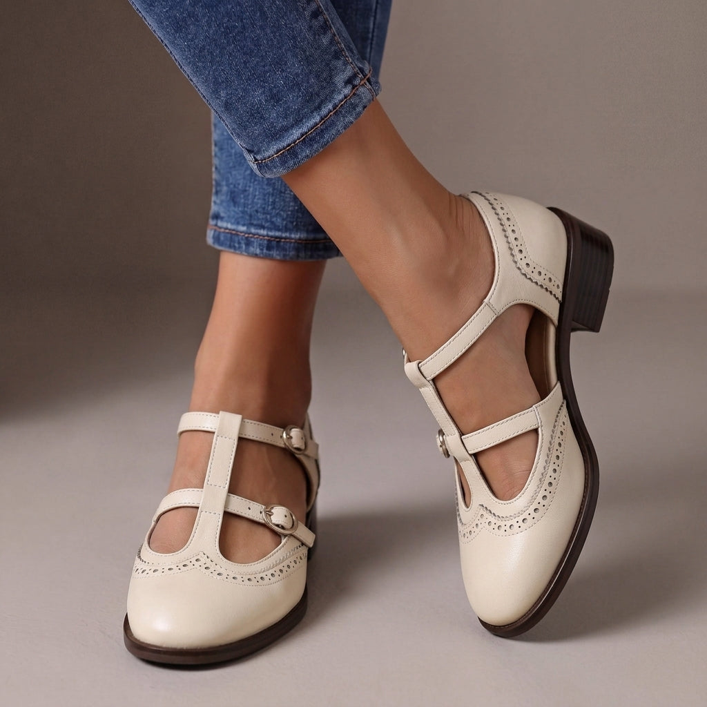 Lucinda Leder Brogue Mary Janes