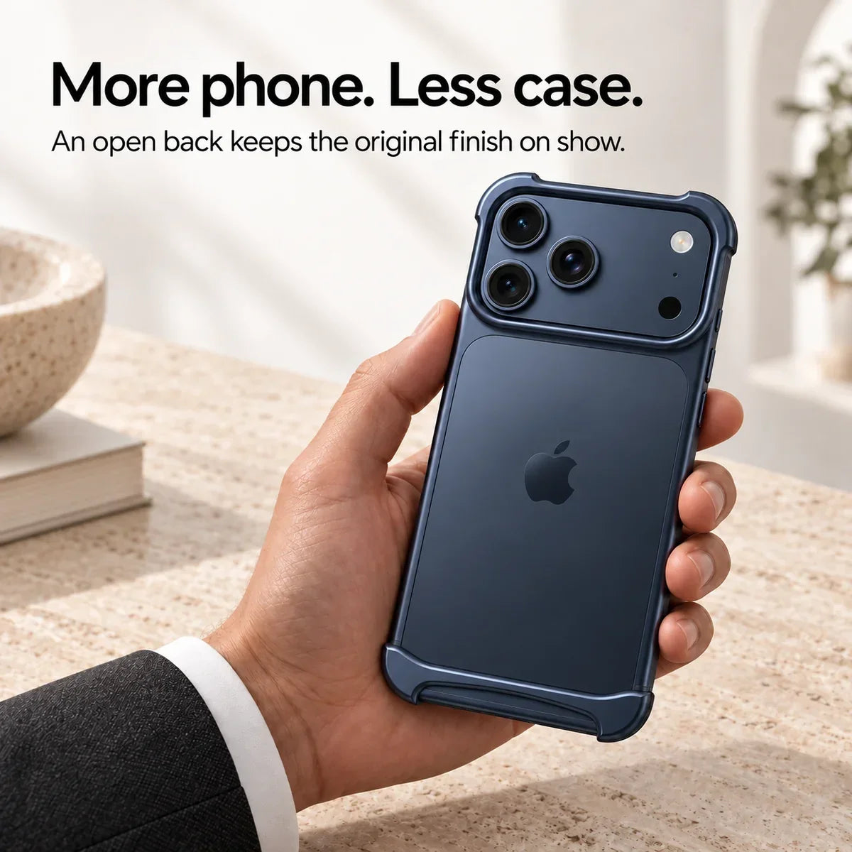 Schlanke Aluminium-iPhone-Bumper-Hülle – Stoßfeste Minimalistische Schutzhülle