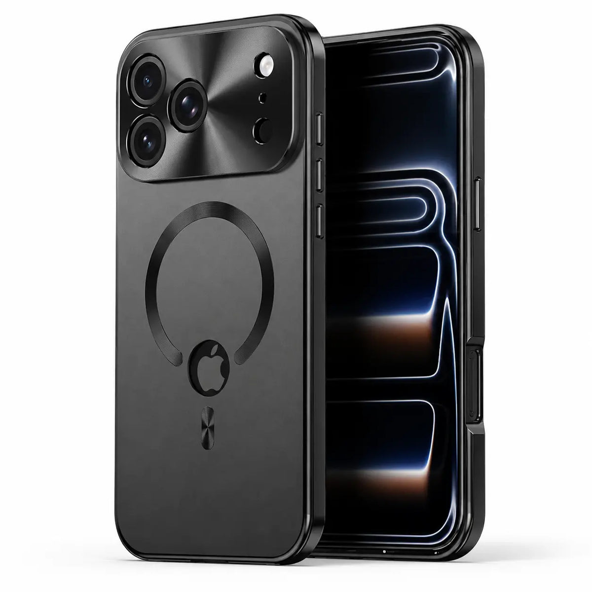 Magnetische iPhone-Hülle mit Metallrahmen und Privacy-Schutz