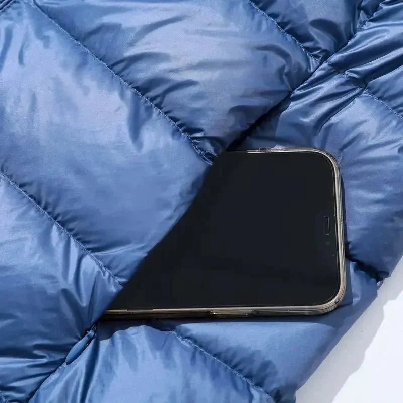 Puffer Coat, leichte faltbare Daunenjacke
