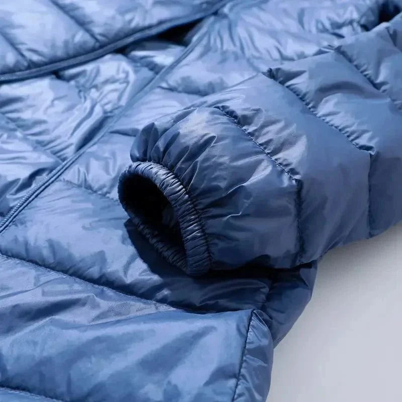 Puffer Coat, leichte faltbare Daunenjacke