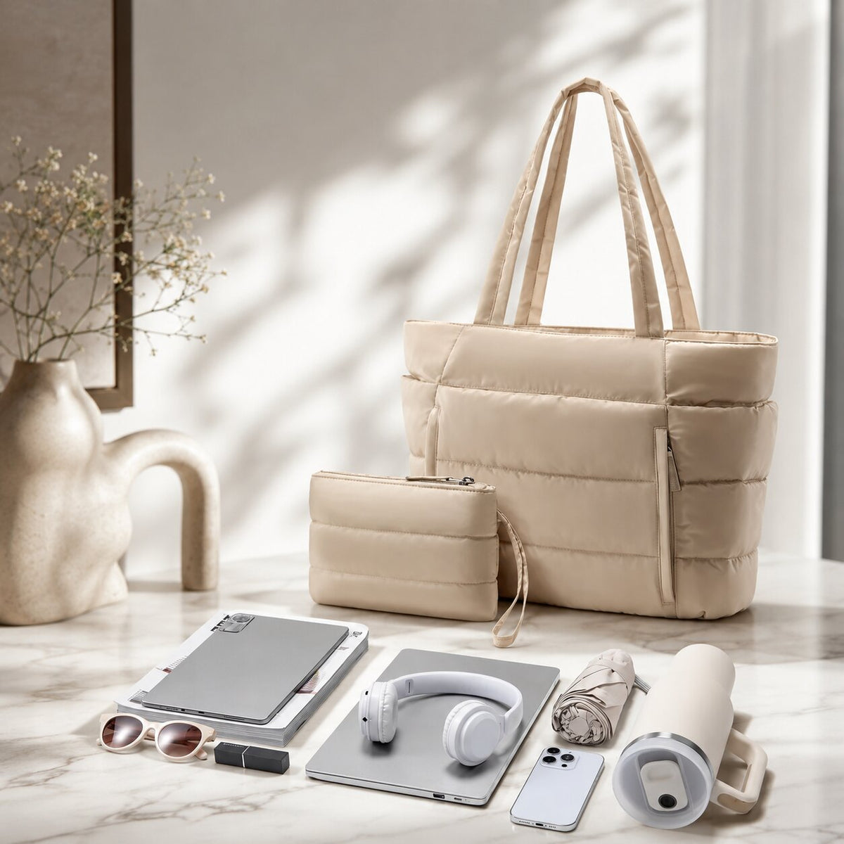 Puffer Tote Bag