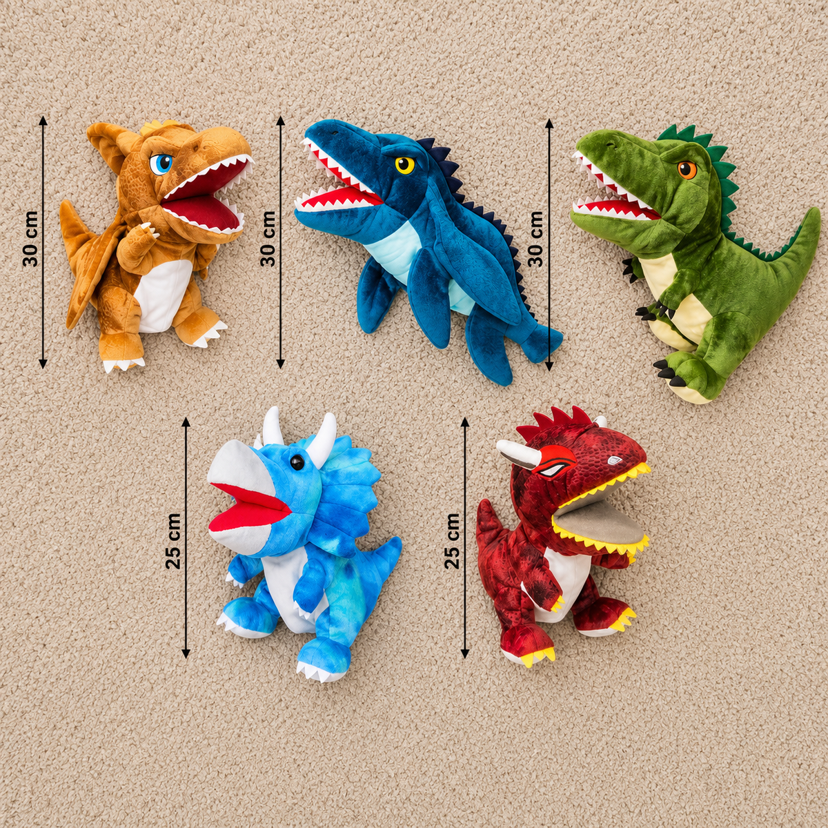 Lustiges Dinosaurier-Plüsch-Handpuppe