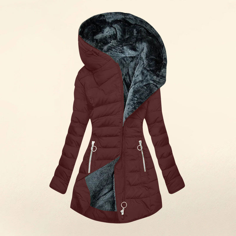 Daunenjacke mit Kapuze