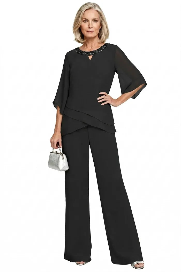 Elegantes Loose-Fit Formelles Hosenanzug-Set