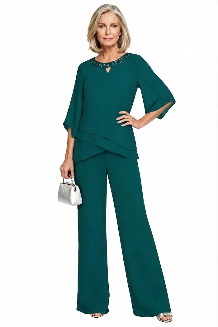 Elegantes Loose-Fit Formelles Hosenanzug-Set