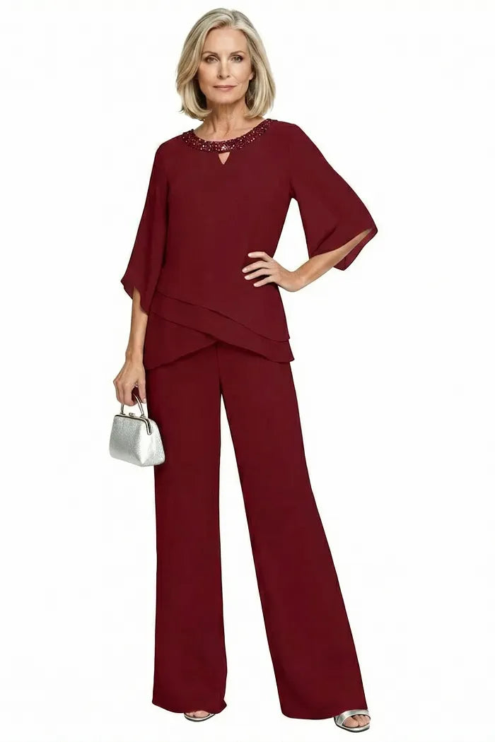 Elegantes Loose-Fit Formelles Hosenanzug-Set