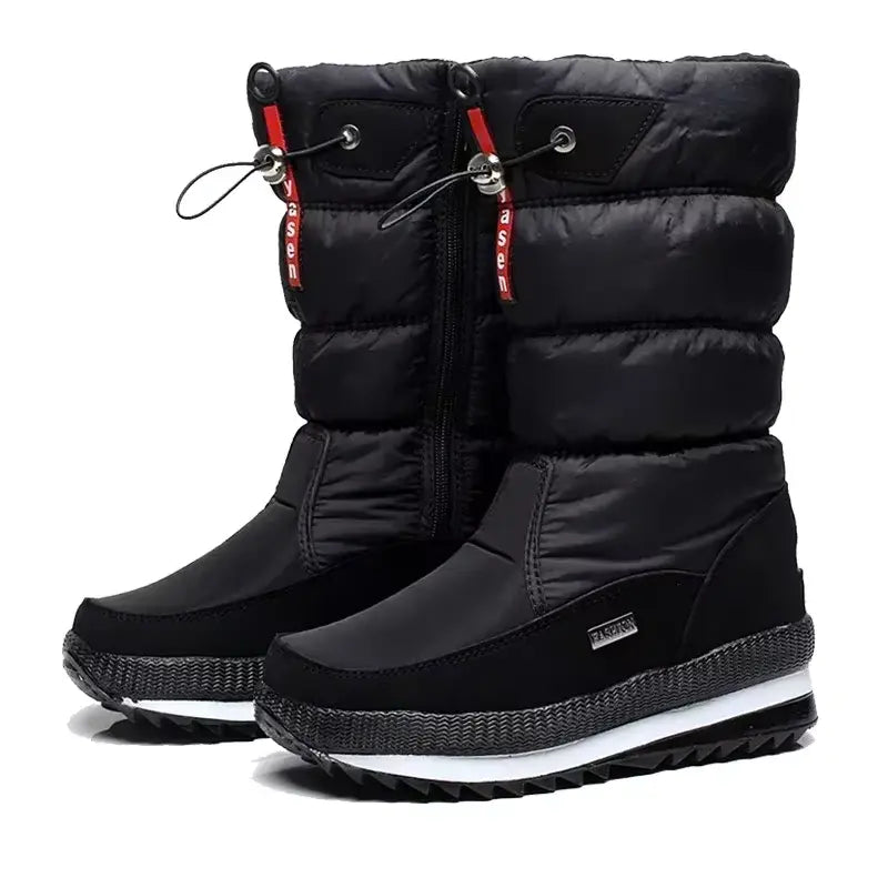 Schneestiefel für Damen wasserdicht isoliert Winter Pull-On