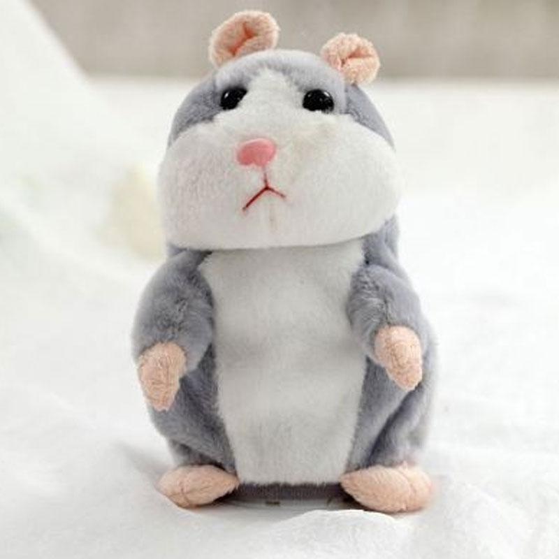 Sprechender Hamster-Plüsch, wiederholt Stimmen und schüttelt den Kopf