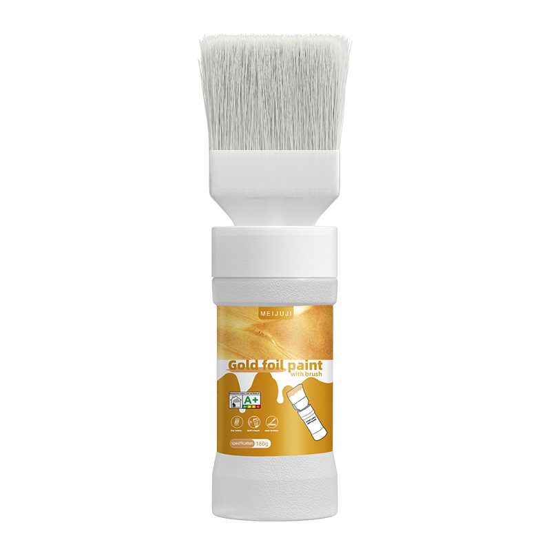 Wasserbasierte Metallic-Farbe mit integriertem Pinsel