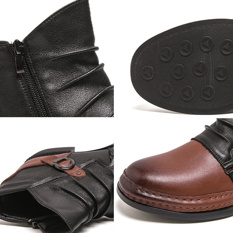Stiefeletten aus echtem Leder für Herren
