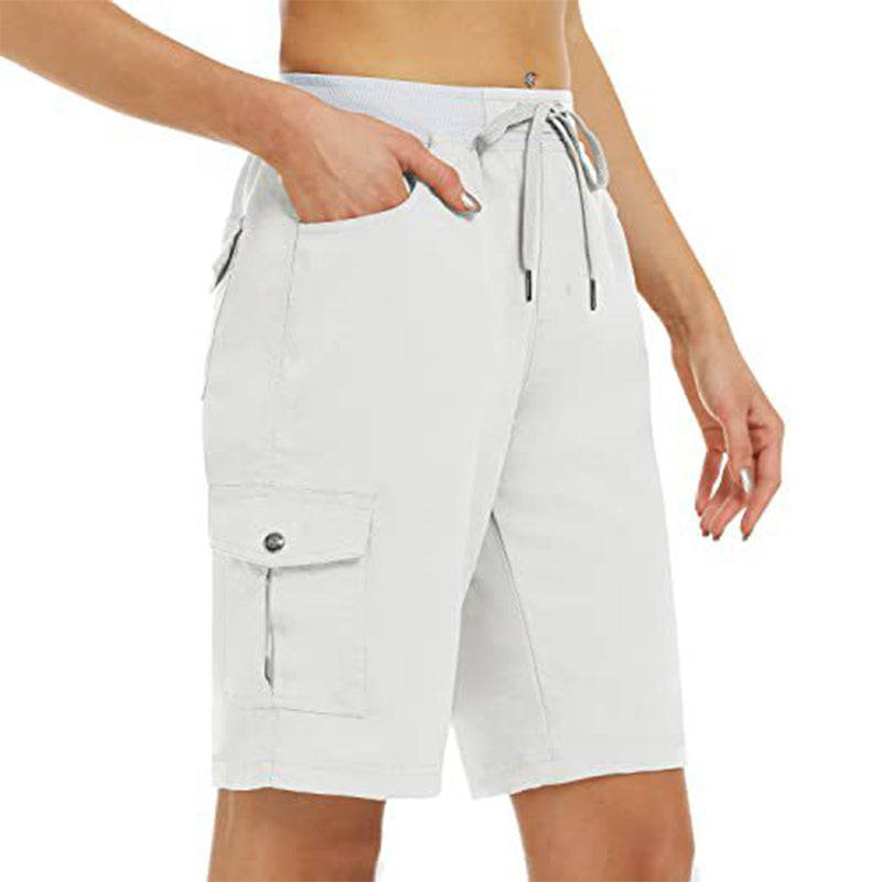 Damen Schnelltrocknende Cargo-Shorts mit Taschen