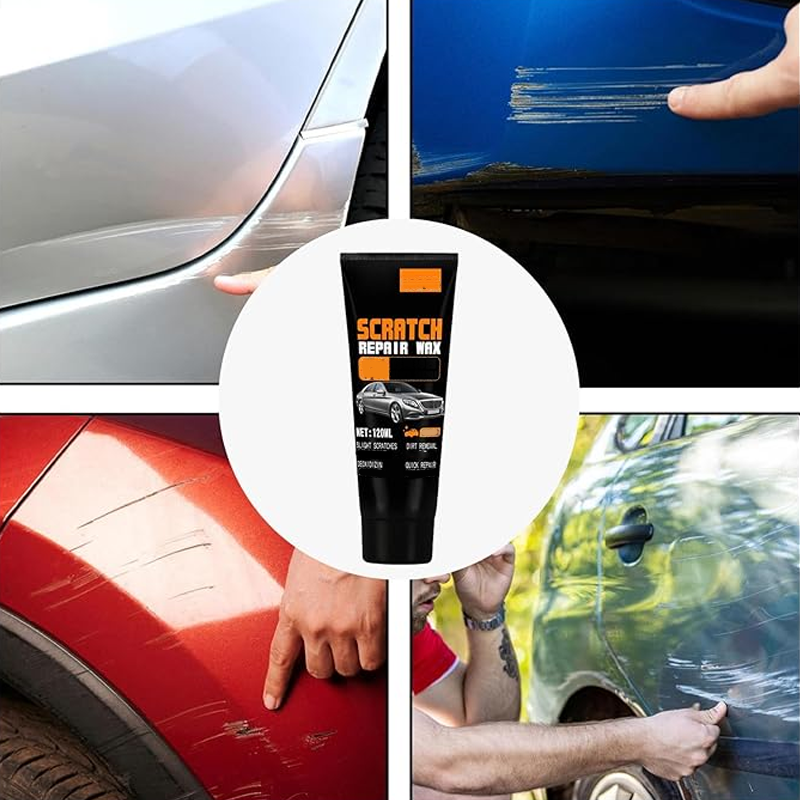 Autopoliturwachs zur Reparatur von Kratzern