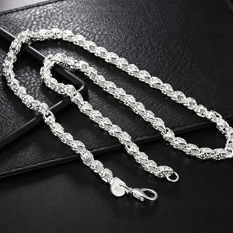 Trendiges Drachenschuppen-Ketten-Armband & Halskette