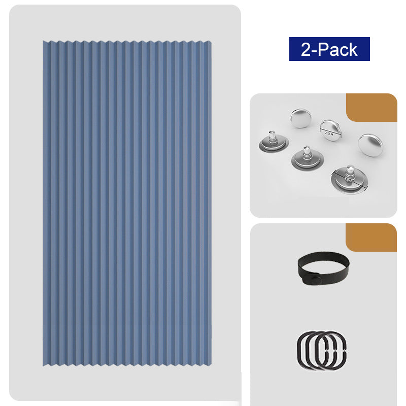 Magnetischer Akkordeon-Türvorhang ohne Bohren