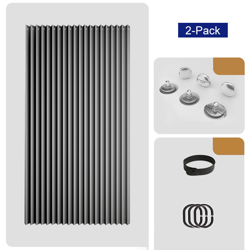 Magnetischer Akkordeon-Türvorhang ohne Bohren