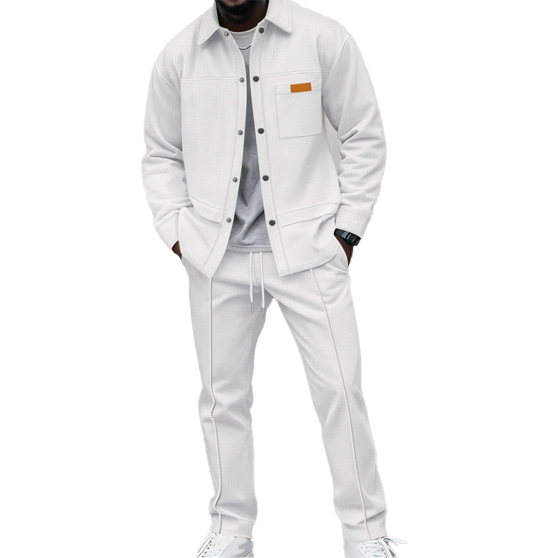 Herren 2-teiliges Lounge-Set mit funktionalen Taschen