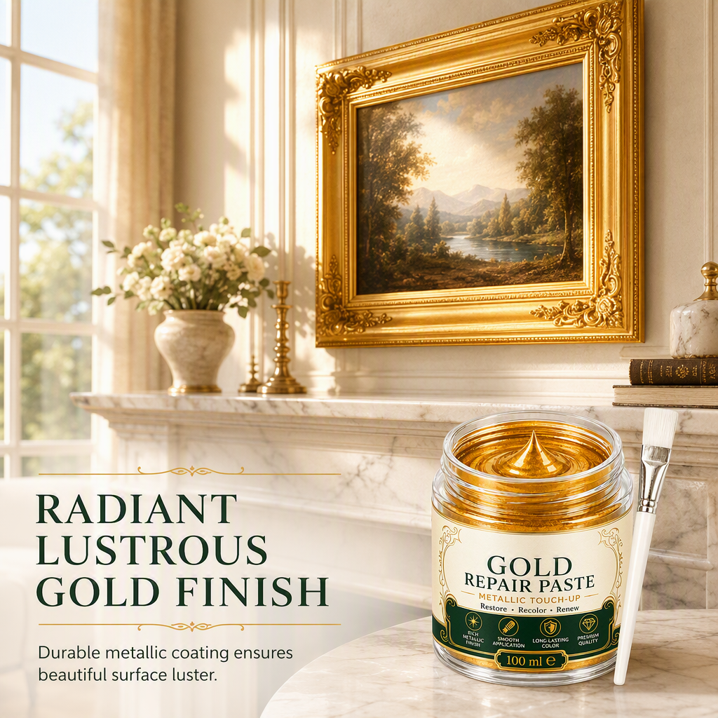 Gold Metallic Refinishing Reparaturpaste mit Pinsel
