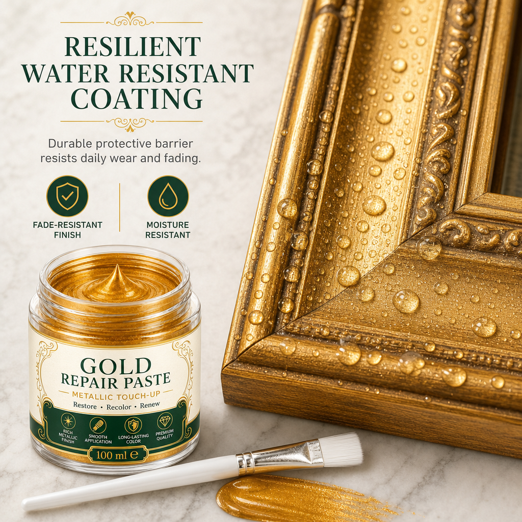 Gold Metallic Refinishing Reparaturpaste mit Pinsel