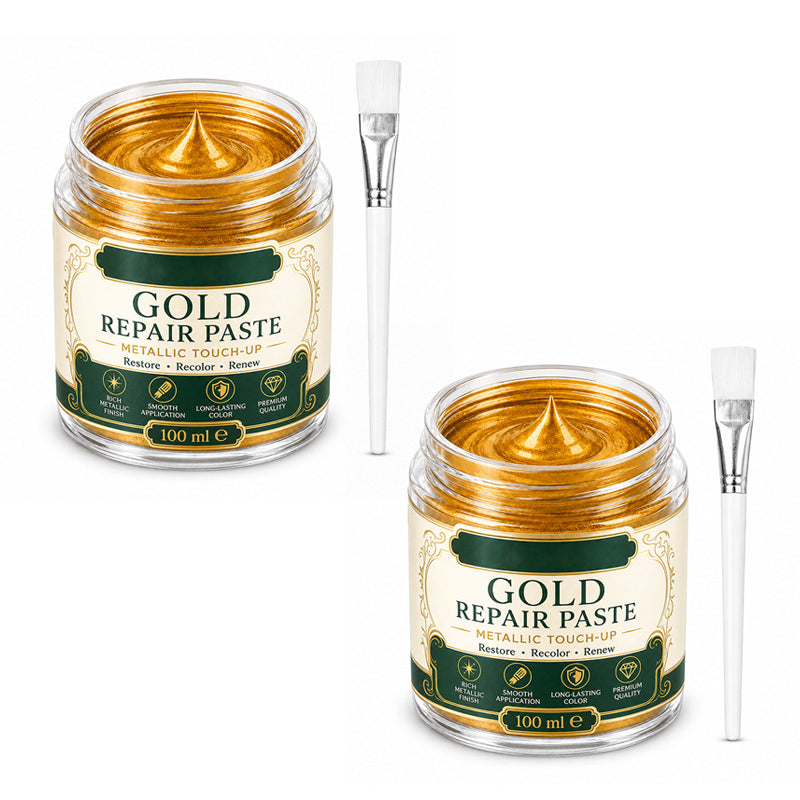 Gold Metallic Refinishing Reparaturpaste mit Pinsel