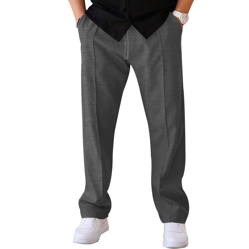 Herren-Hose mit Kordelzug und geradem Bein