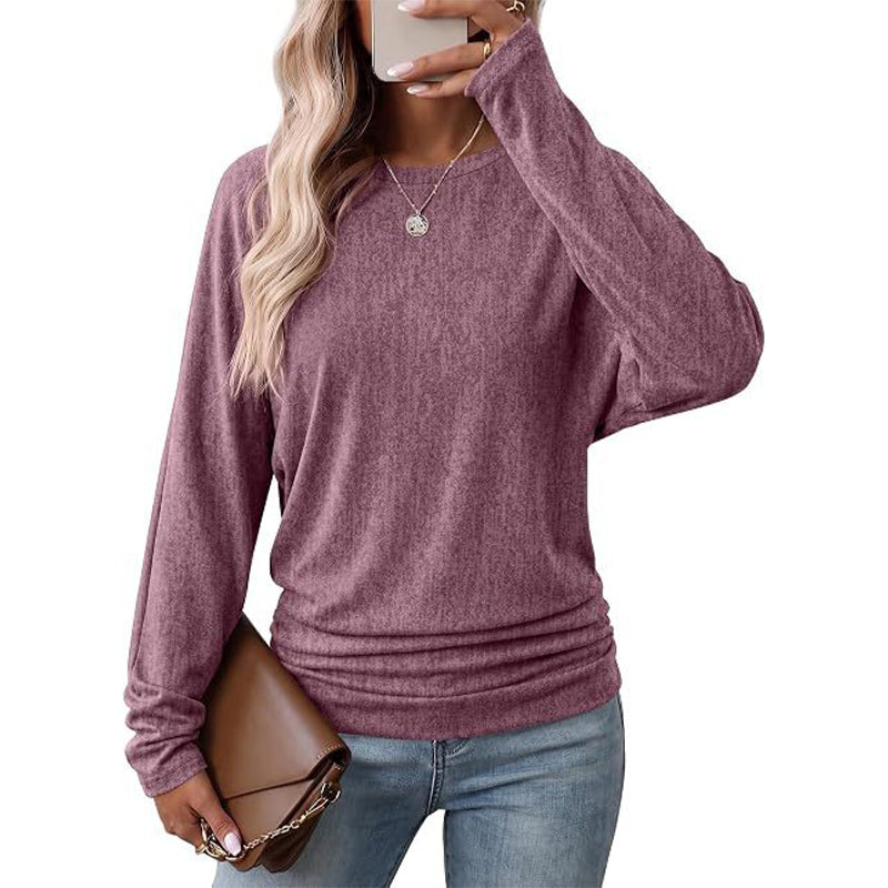 Damen-Strickpullover mit Rundhalsausschnitt – Dehnbar & Formbeständig, Sechs Herbstfarben