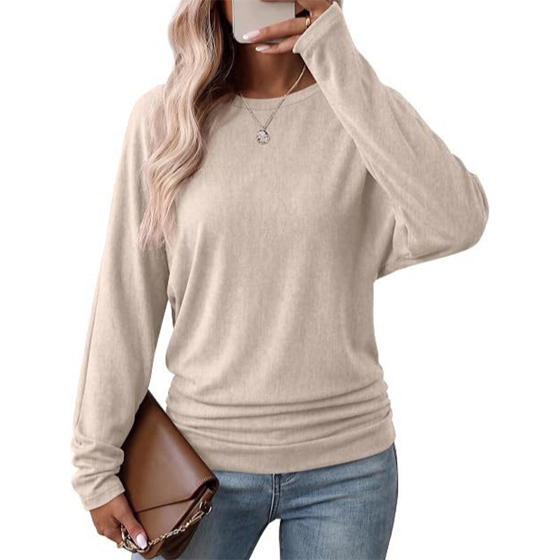Damen-Strickpullover mit Rundhalsausschnitt – Dehnbar & Formbeständig, Sechs Herbstfarben