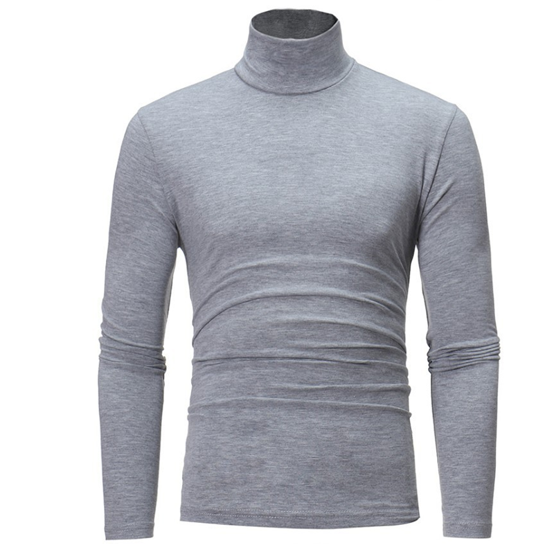Herren Slim Fit Rollkragen Top