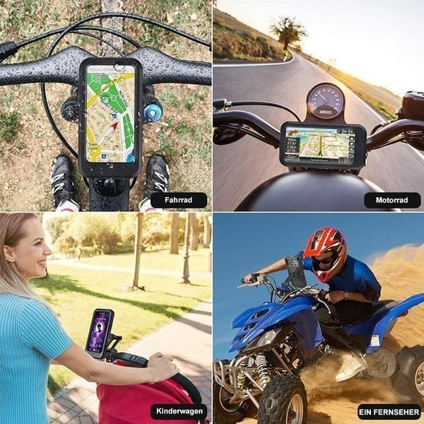 Wasserfeste Handyhalterung für Fahrrad und Motorrad