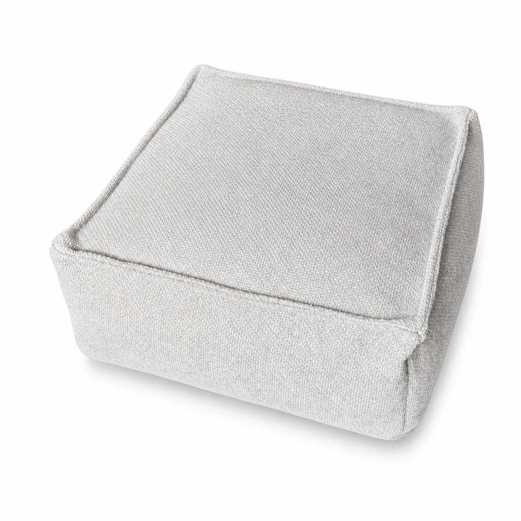 Aufbewahrungshocker-Bezug: Mit Kleidung füllbar, breiter Reißverschluss, waschbar, 45x45x23cm