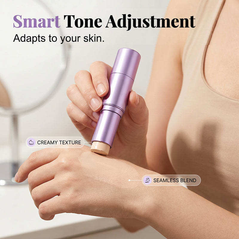 Farbwechselnder 2-in-1-Make-up-Foundation-Stick