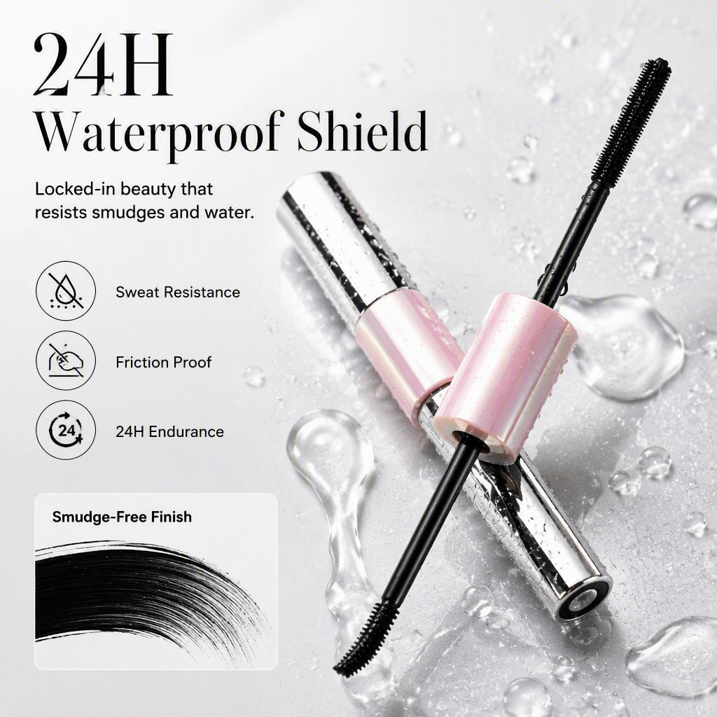 Wasserfeste volumengebende Mascara mit Doppelbürste