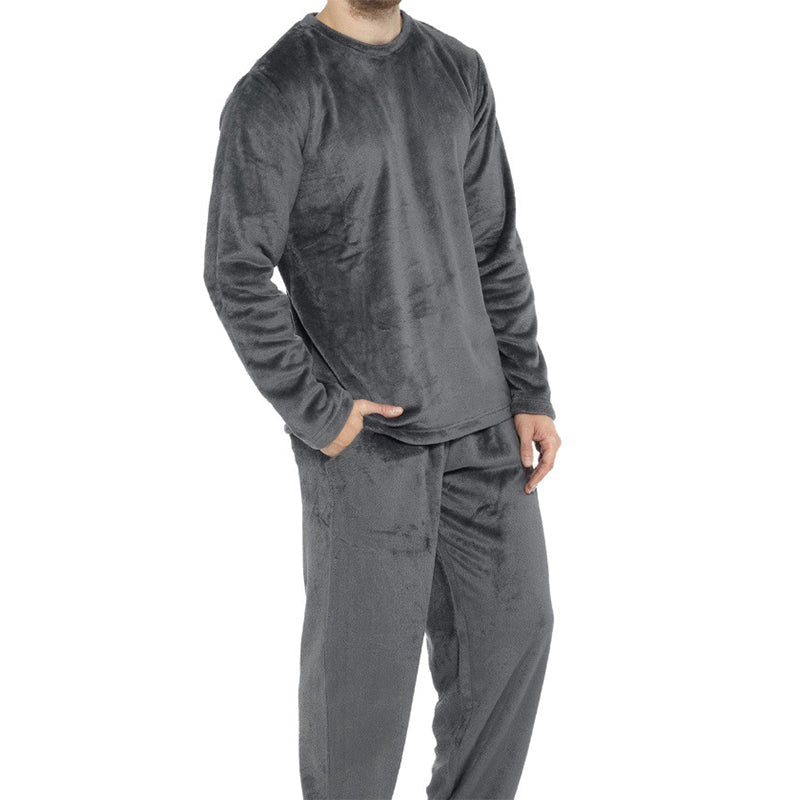 Bequemes Thermisches Samt-Pyjama-Set für Herren